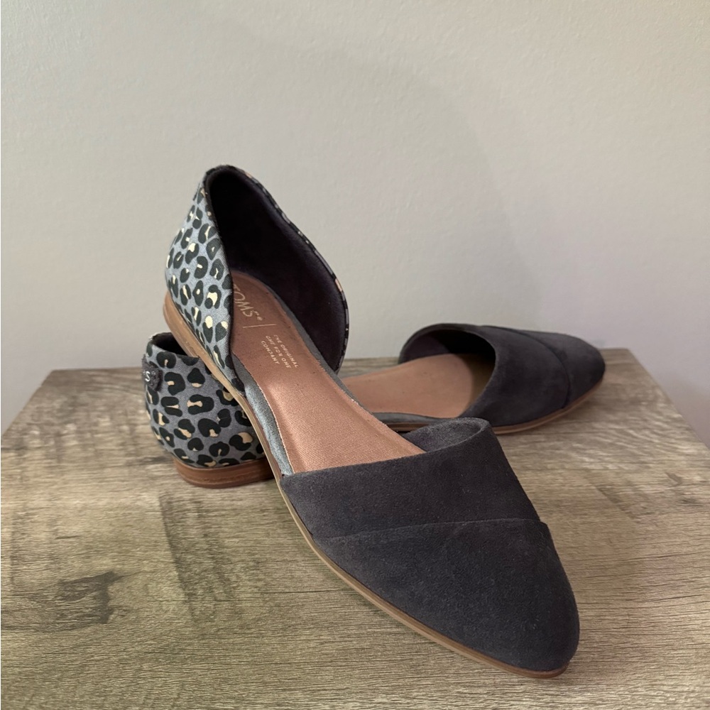Tom’s Jutti D’Orsay Flats size 7 cheetah print